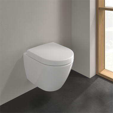 Villeroy & Boch Subwayfali WC mélyöblítésű  CeramicPlus felülettel 48x35,5x36 cm