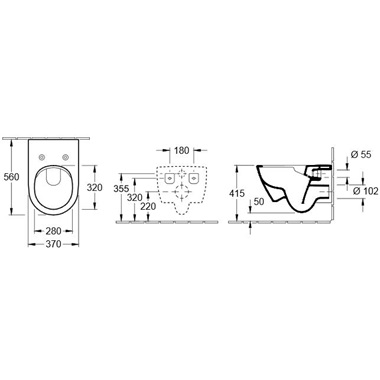 Villeroy & Boch Subway 2.0 kombipack WC szett