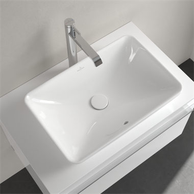 Villeroy & Boch Venticello félig pultra ültethető mosdó CeramicPlus felülettel 55x36 cm