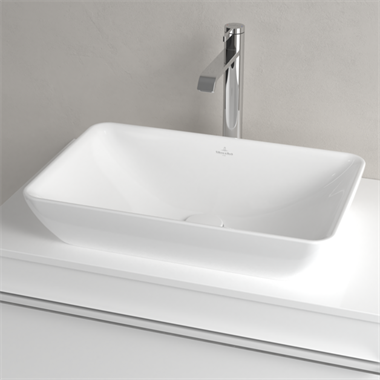 Villeroy & Boch Venticello félig pultra ültethető mosdó CeramicPlus felülettel 55x36 cm