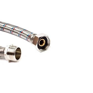 Technik Therm flexibilis bekötőcső vízre,1/2" hollandi - 1/2" KM 20 cm, Gigant