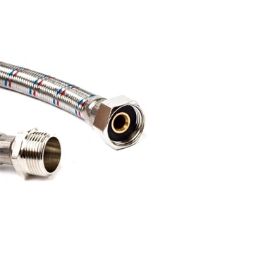 Technik Therm flexibilis bekötőcső vízre 3/8" hollandi 3/8" KM 15 cm, KB (külső-belső)