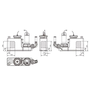 WILO DRAINLIFT SANI CUT-S.20/M523/1-EF WILO DRAINLIFT SANI CUT-S.20/M523/1-EF