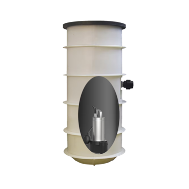 Wilo KNC1500-Rexa MINI3-V04 merülőmotoros szennyvíz szivattyú aknával