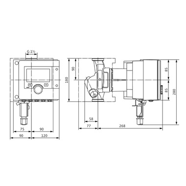 Wilo Stratos MAXO 25/1-10 fűtési keringető szivattyú