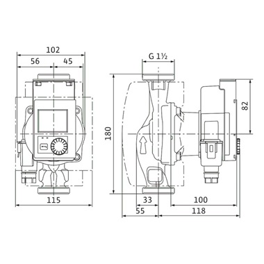 Wilo Stratos PICO 25/0,5-8"III" keringető szivattyú