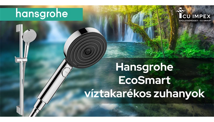 Zöld Október – Fenntarthatóság a fürdőszobában: Fókuszban a Hansgrohe EcoSmart+ zuhanyfejek